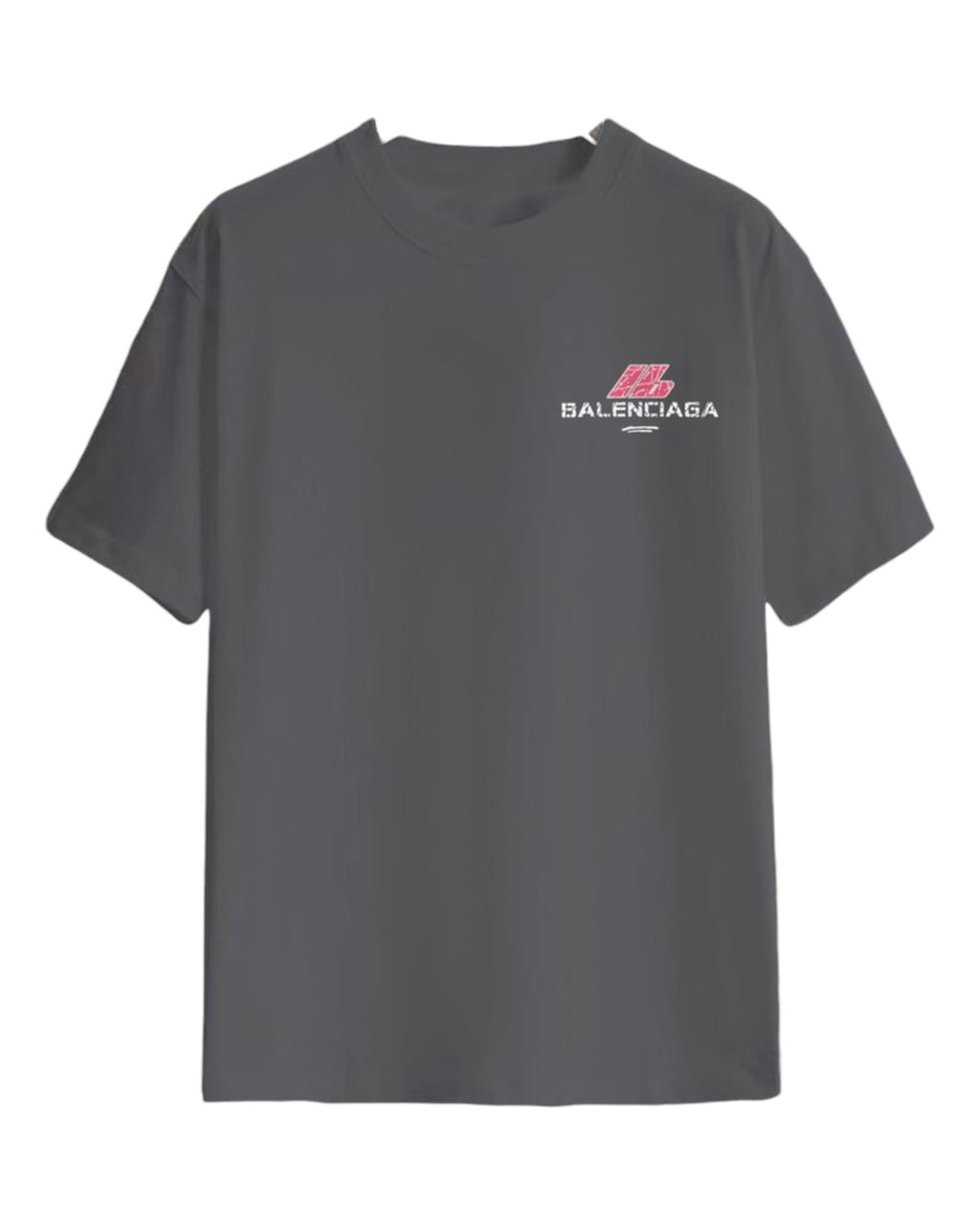 T-shirt gris et rose Balenciaga