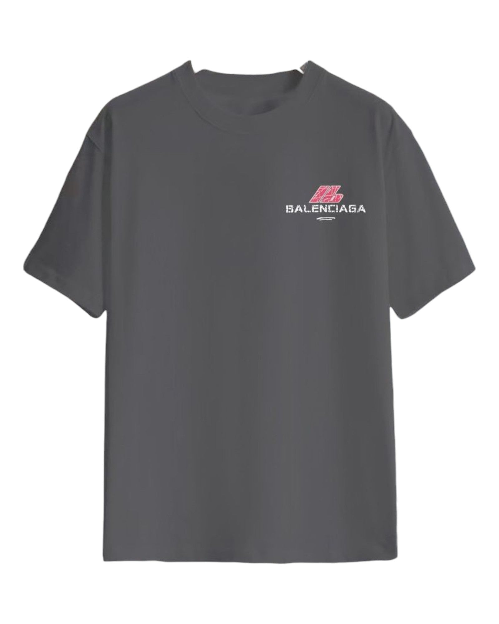 T-shirt gris et rose Balenciaga