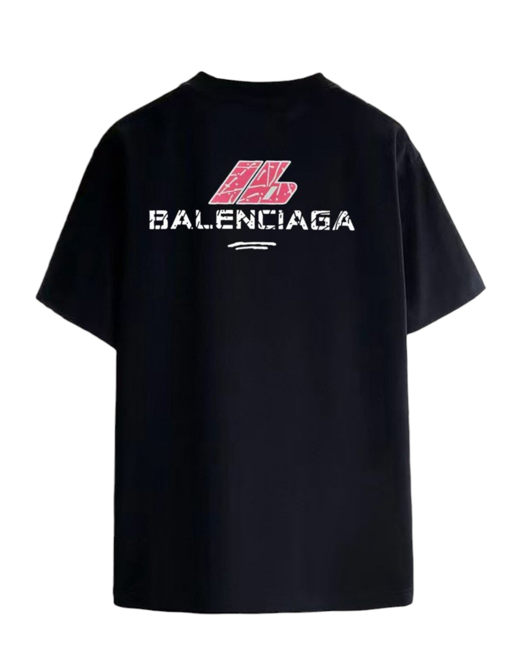 T-shirt noir et rose Balenciaga
