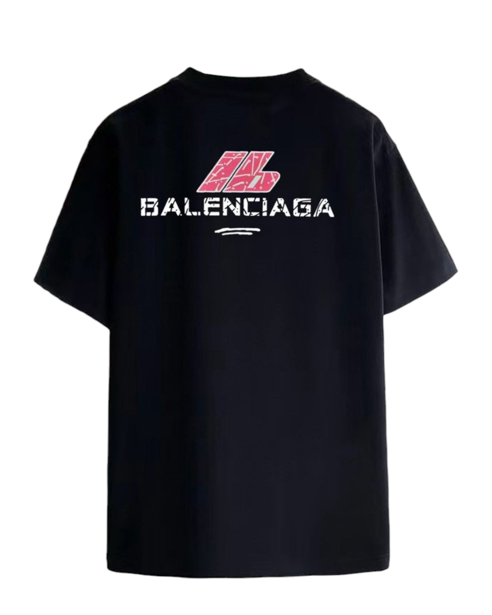 T-shirt noir et rose Balenciaga