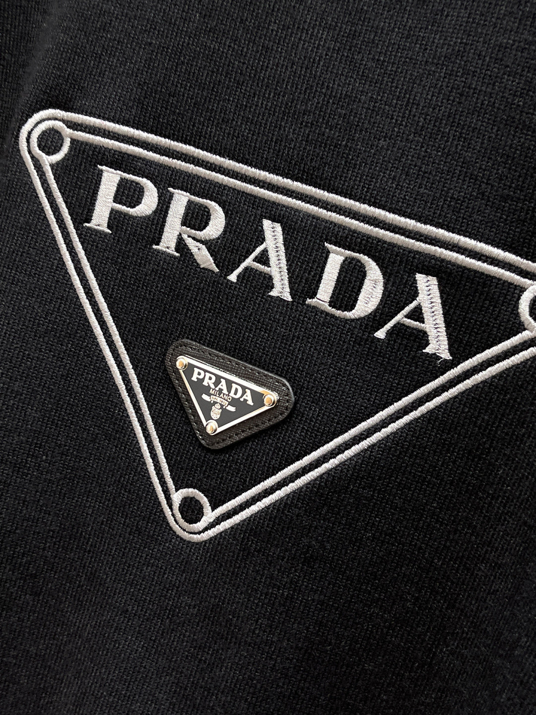 Sweat-shirt noir Prada
