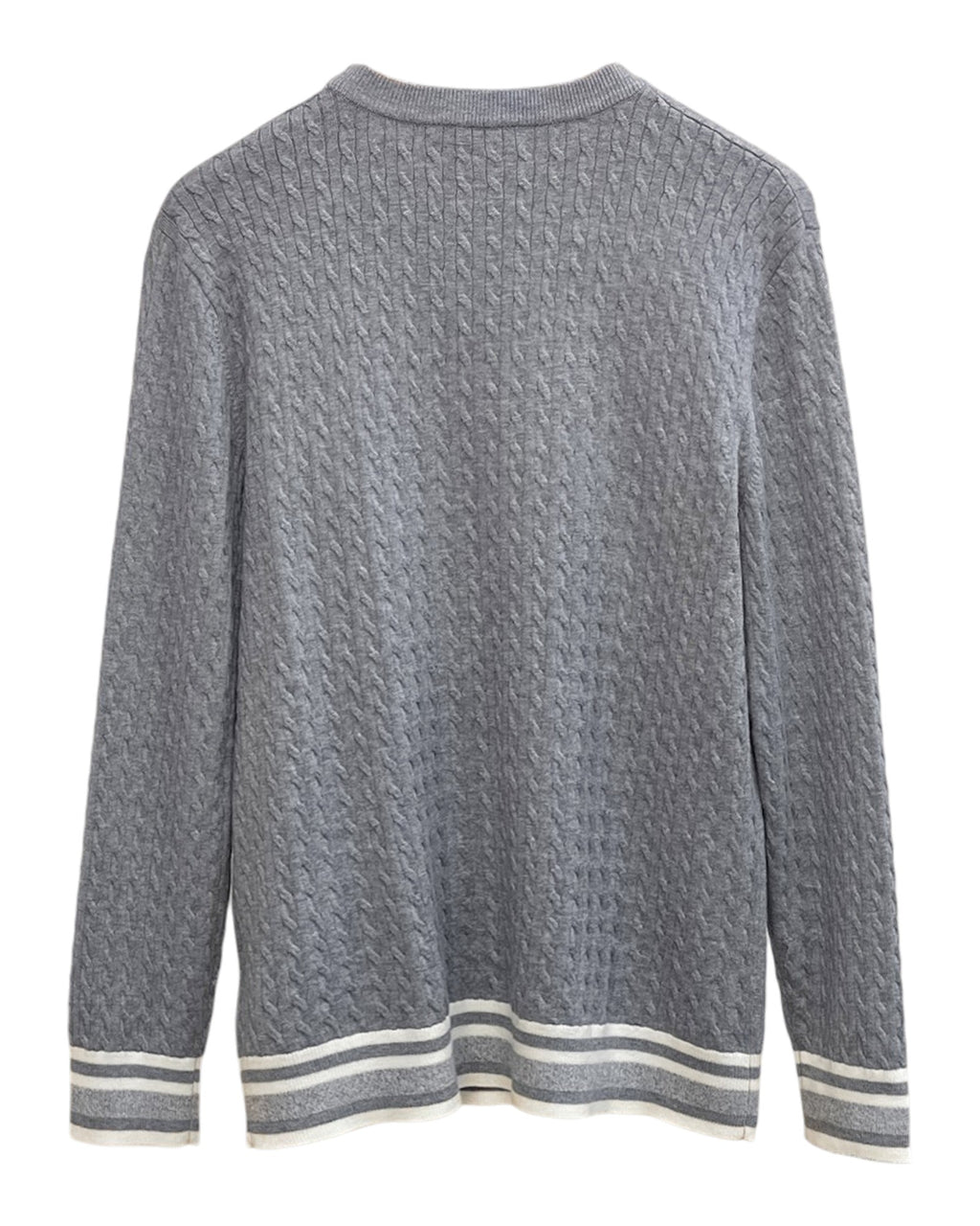 Sweat-shirt en maille gris Prada