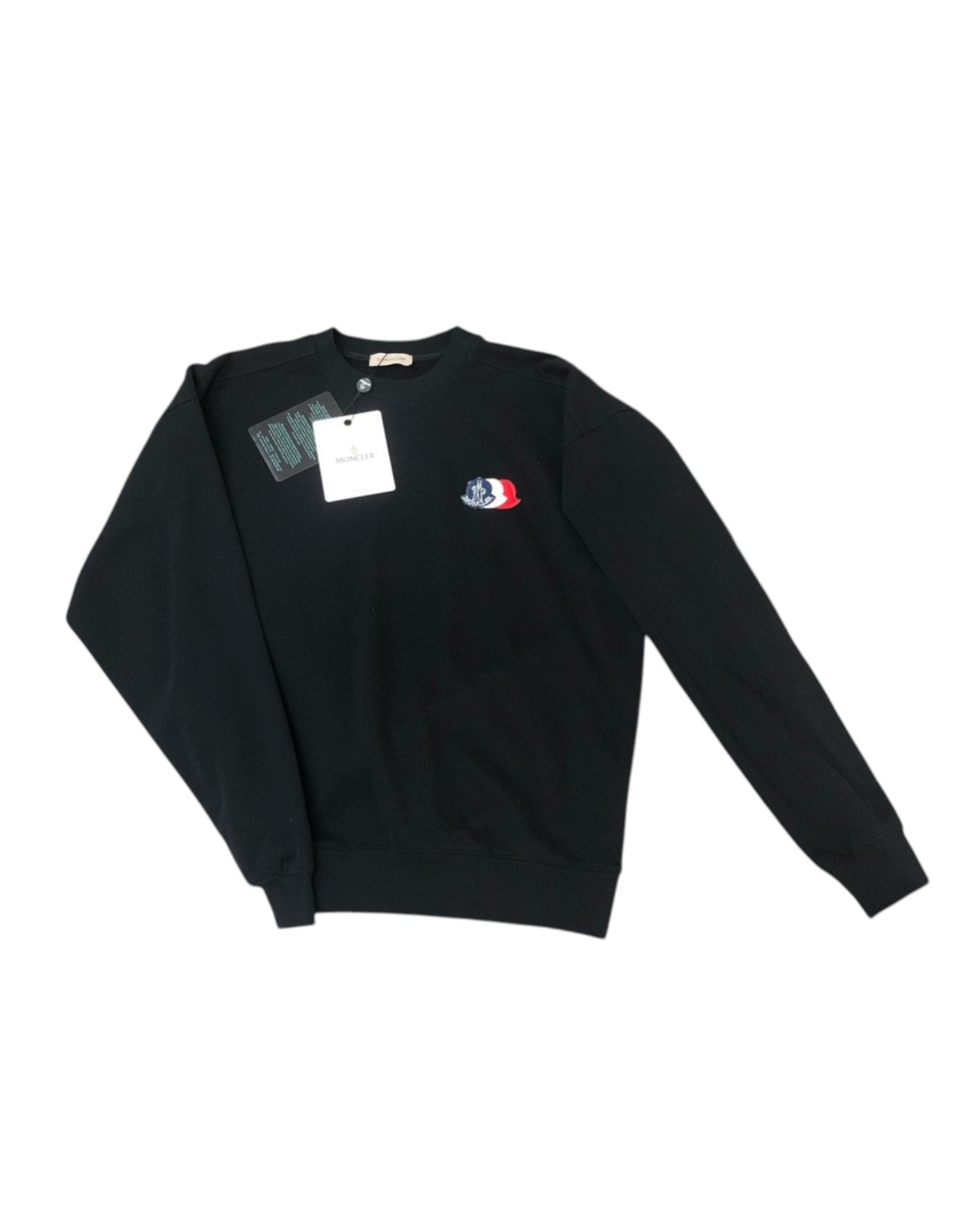 sweat-shirts triple logo noir Moncler