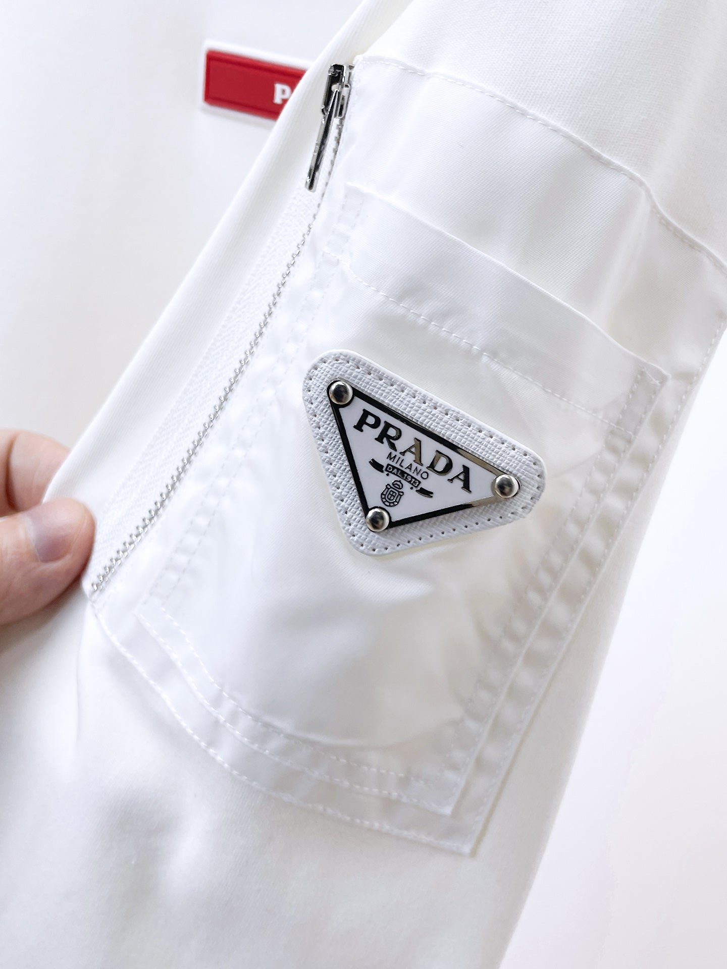 Sweat-shirt blanc Prada