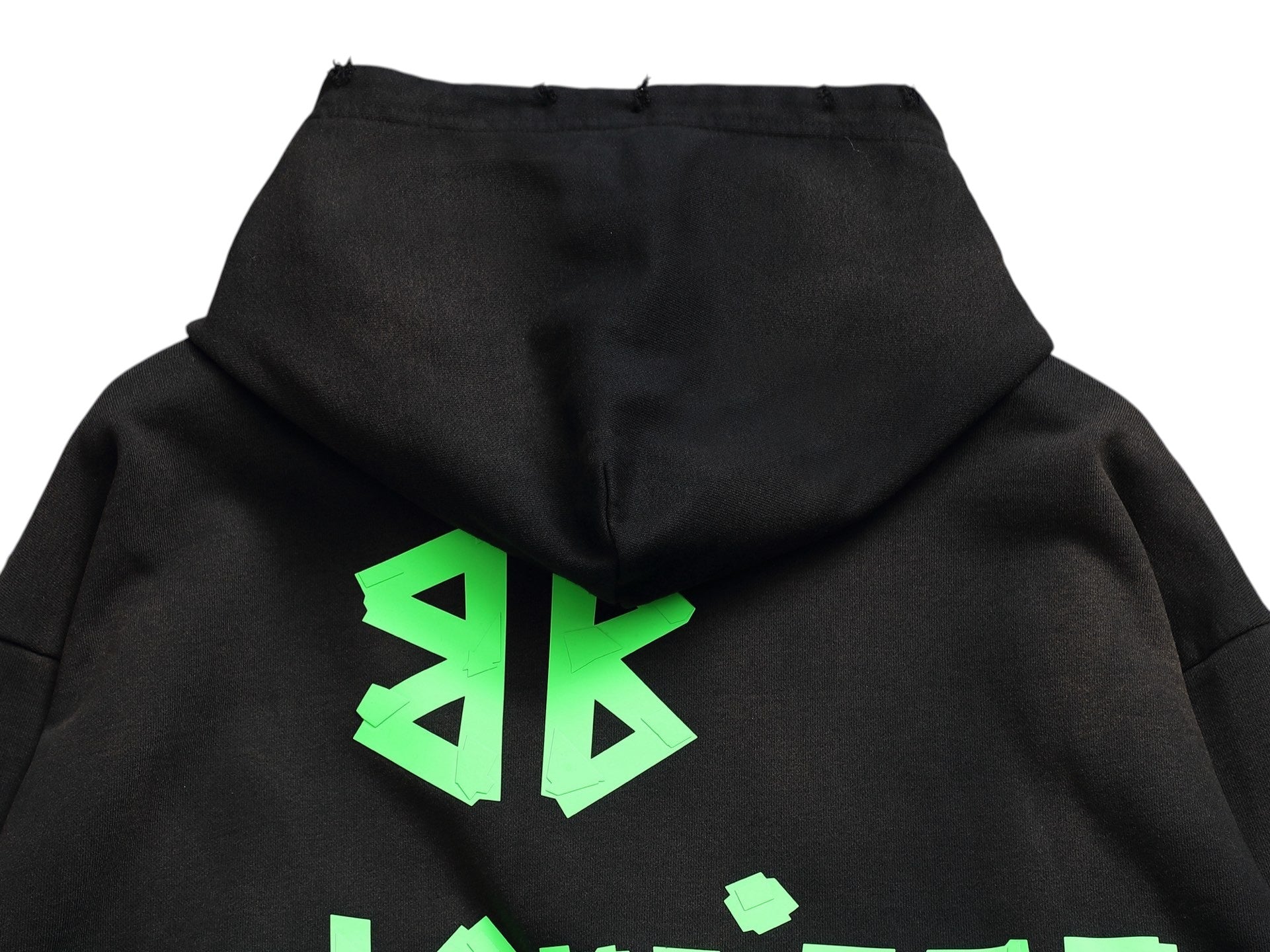 Sweat a capuche noir et vert Balenciaga