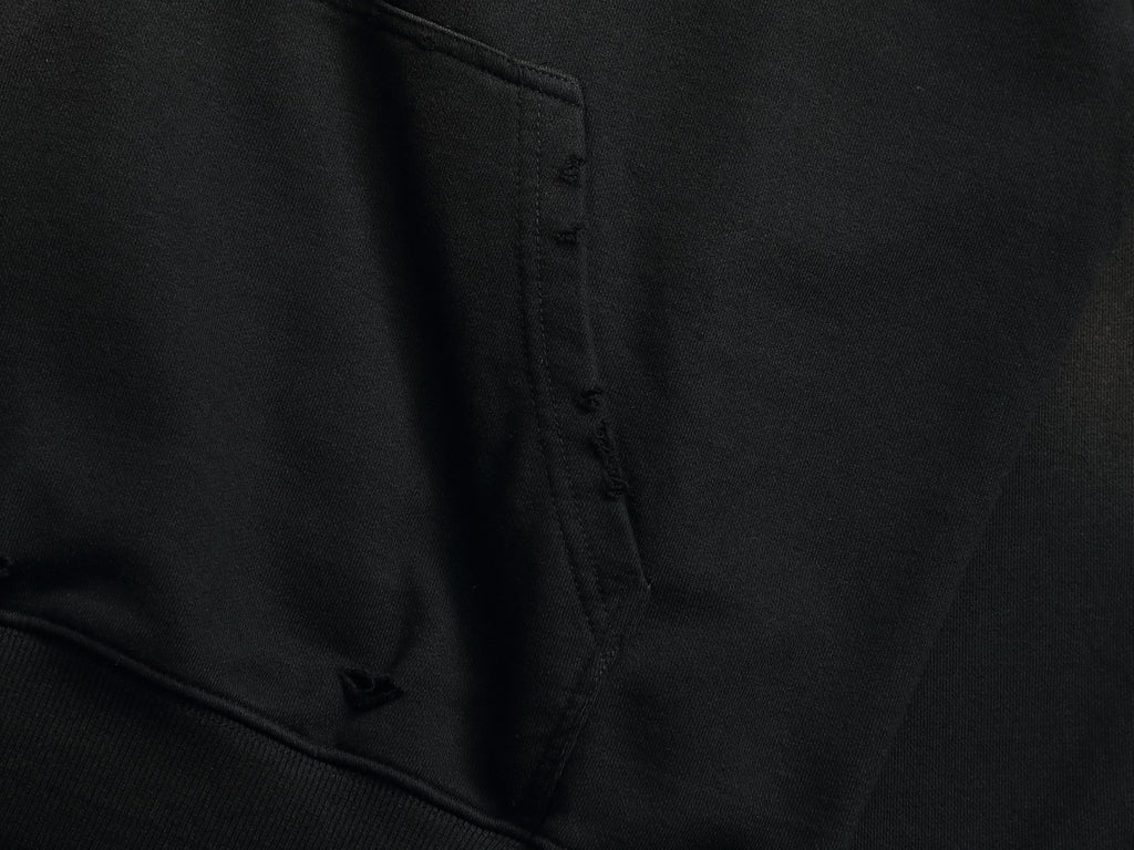 Sweat a capuche noir et vert Balenciaga
