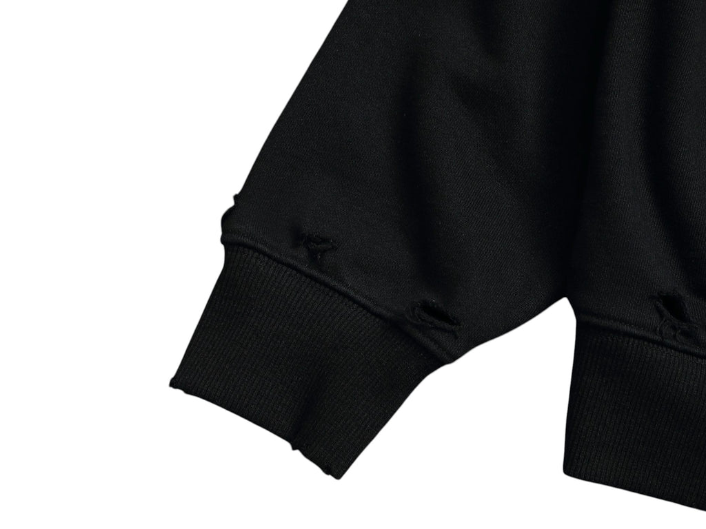 Sweat a capuche noir et vert Balenciaga