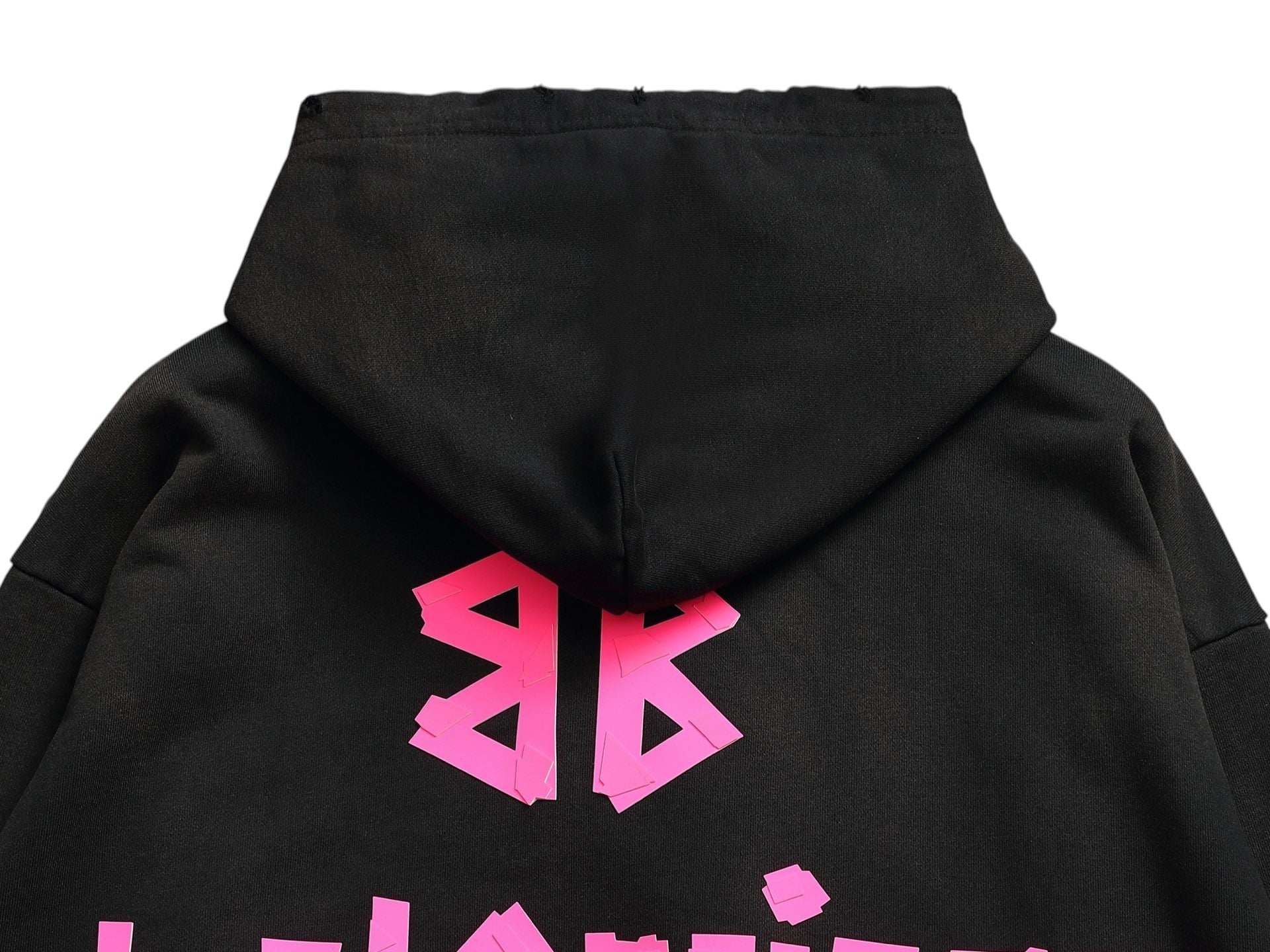 Sweat a capuche noir et rose Balenciaga