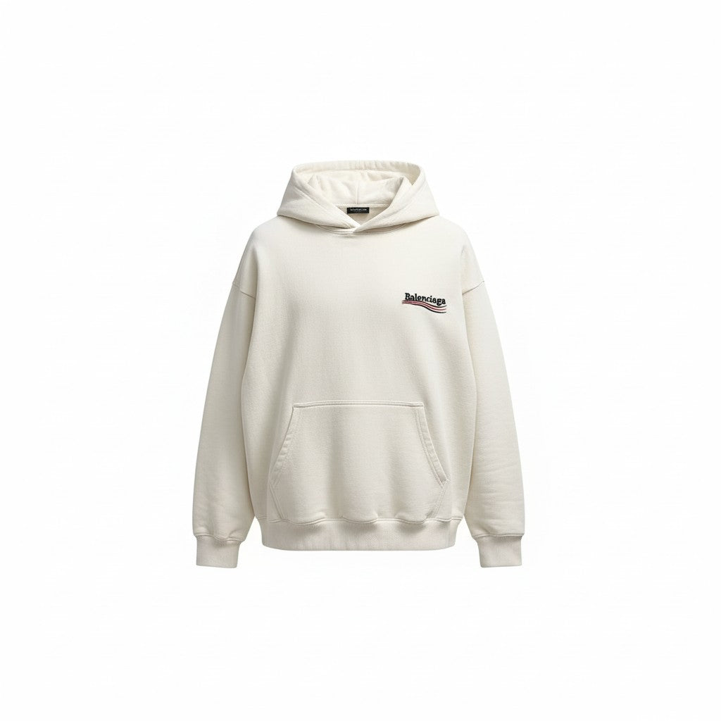 Sweat a capuche blanc Balenciaga