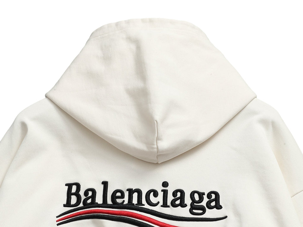 Sweat a capuche blanc Balenciaga