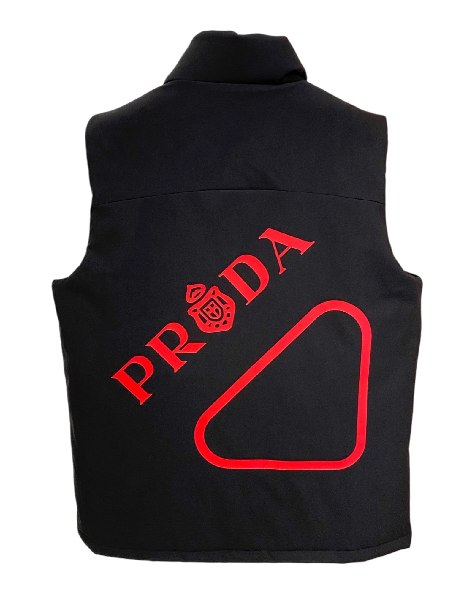 Gilet sans manche noir Prada