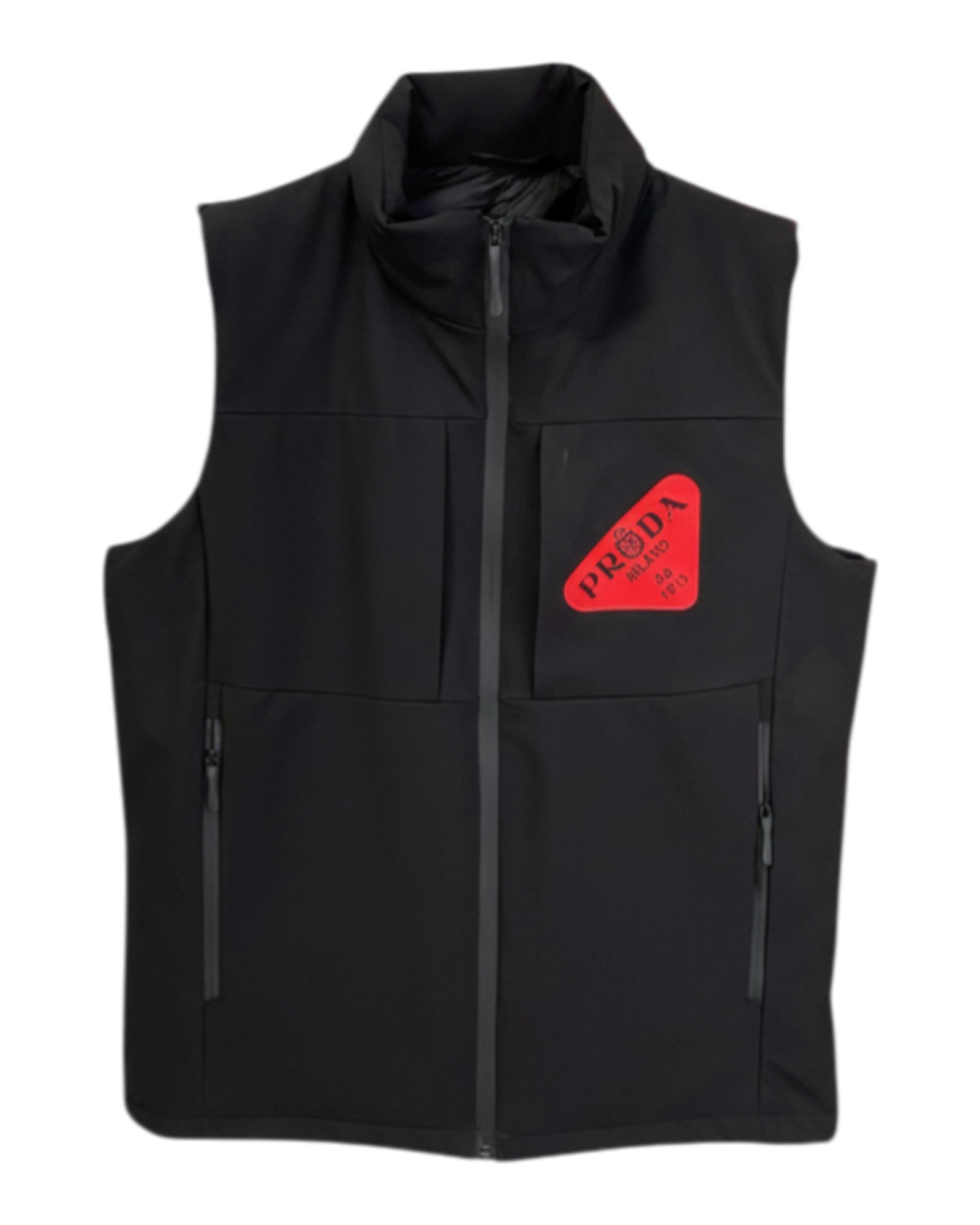Gilet sans manche noir Prada