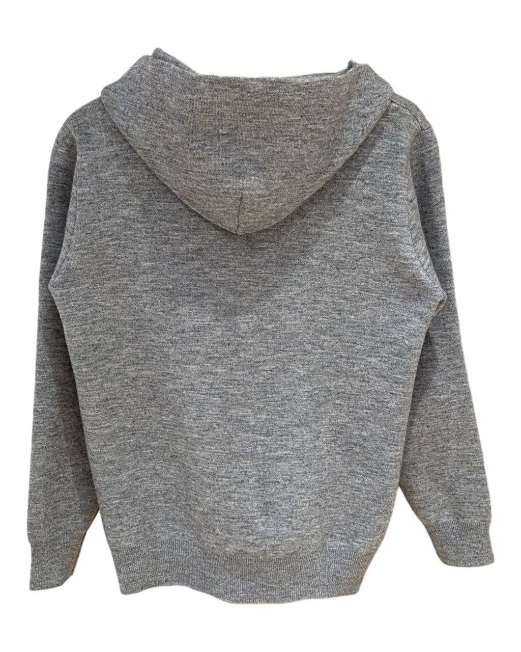 Sweat à capuche et à bouton gris Prada