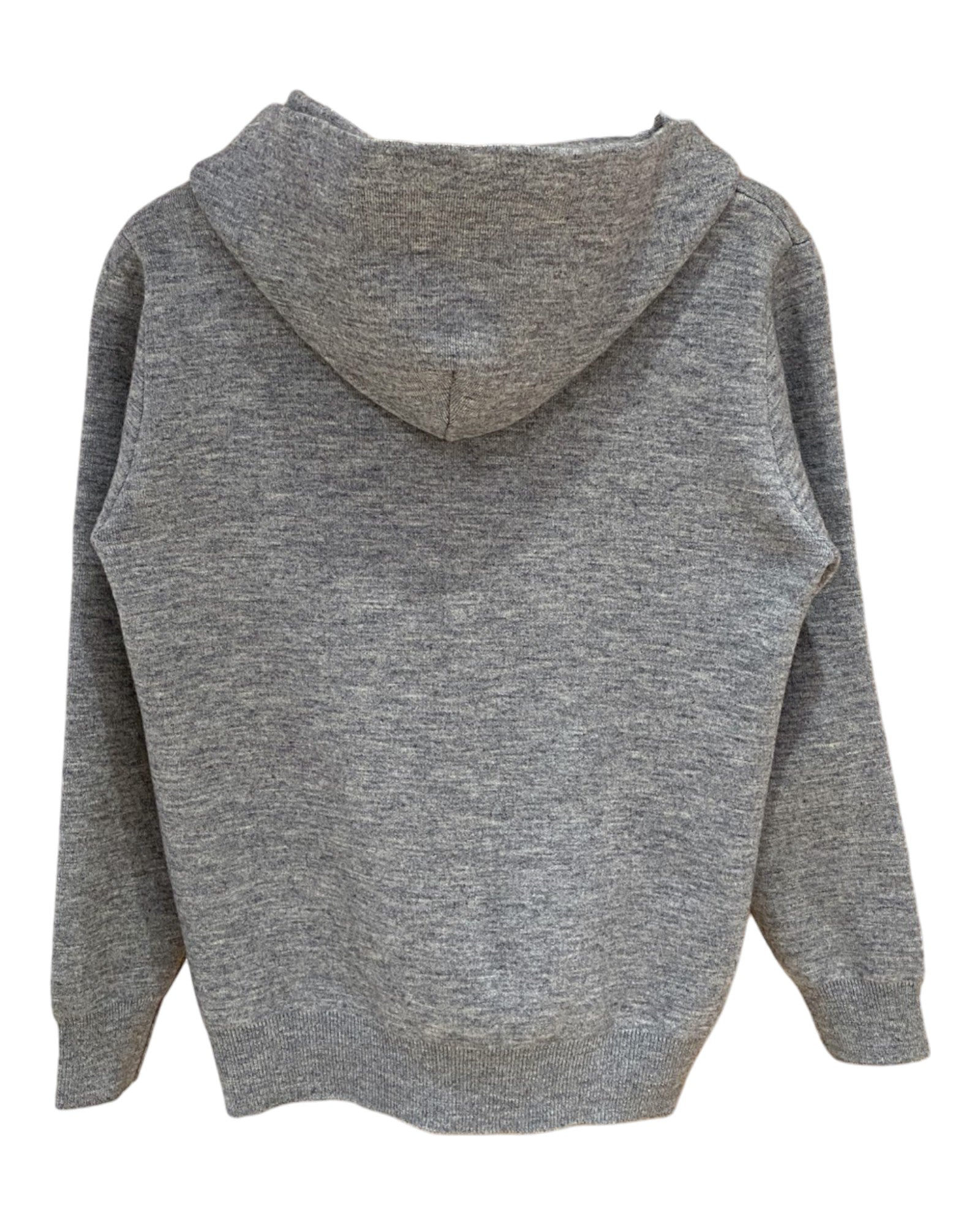 Sweat à capuche et à bouton gris Prada