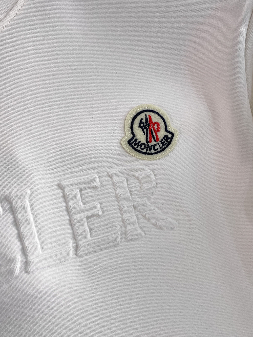 T-shirt à manche longue blanc Moncler