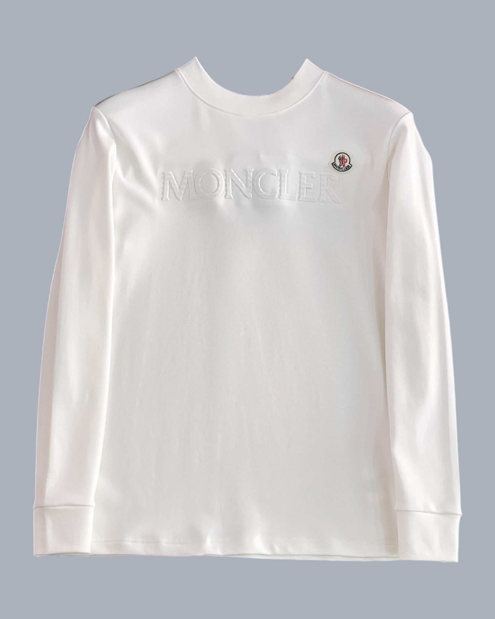 T-shirt à manche longue blanc Moncler