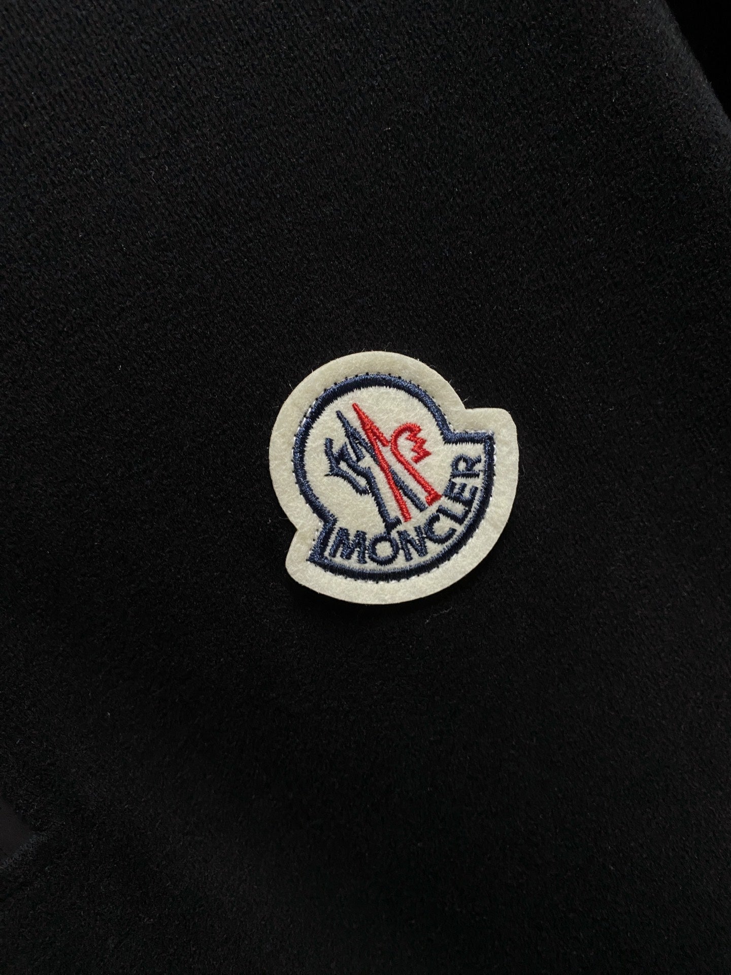 Sweat a zip noir Moncler