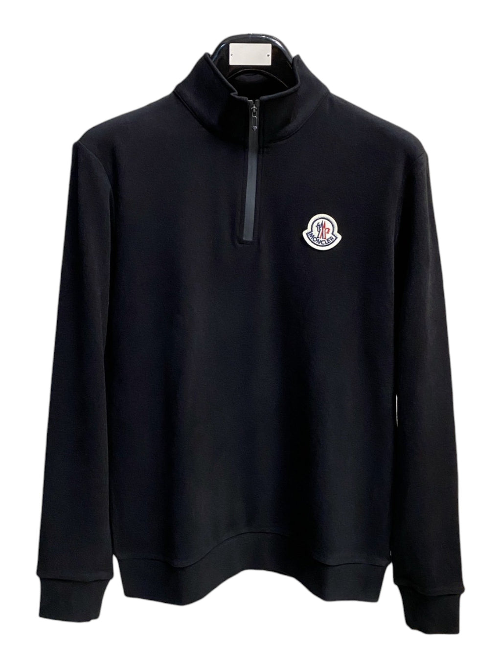 Sweat a zip noir Moncler