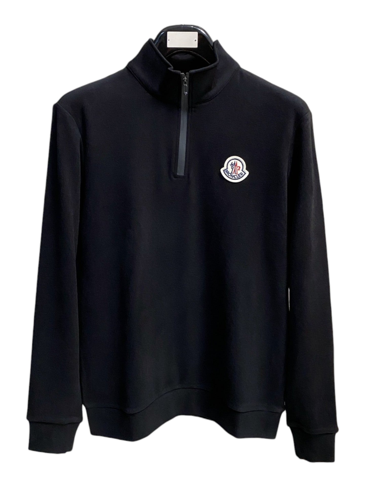 Sweat a zip noir Moncler