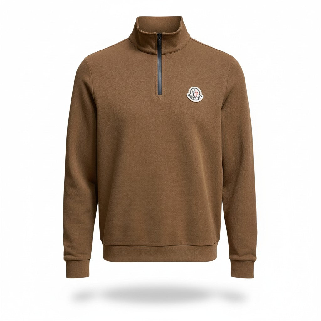 Sweat a zip marron Moncler