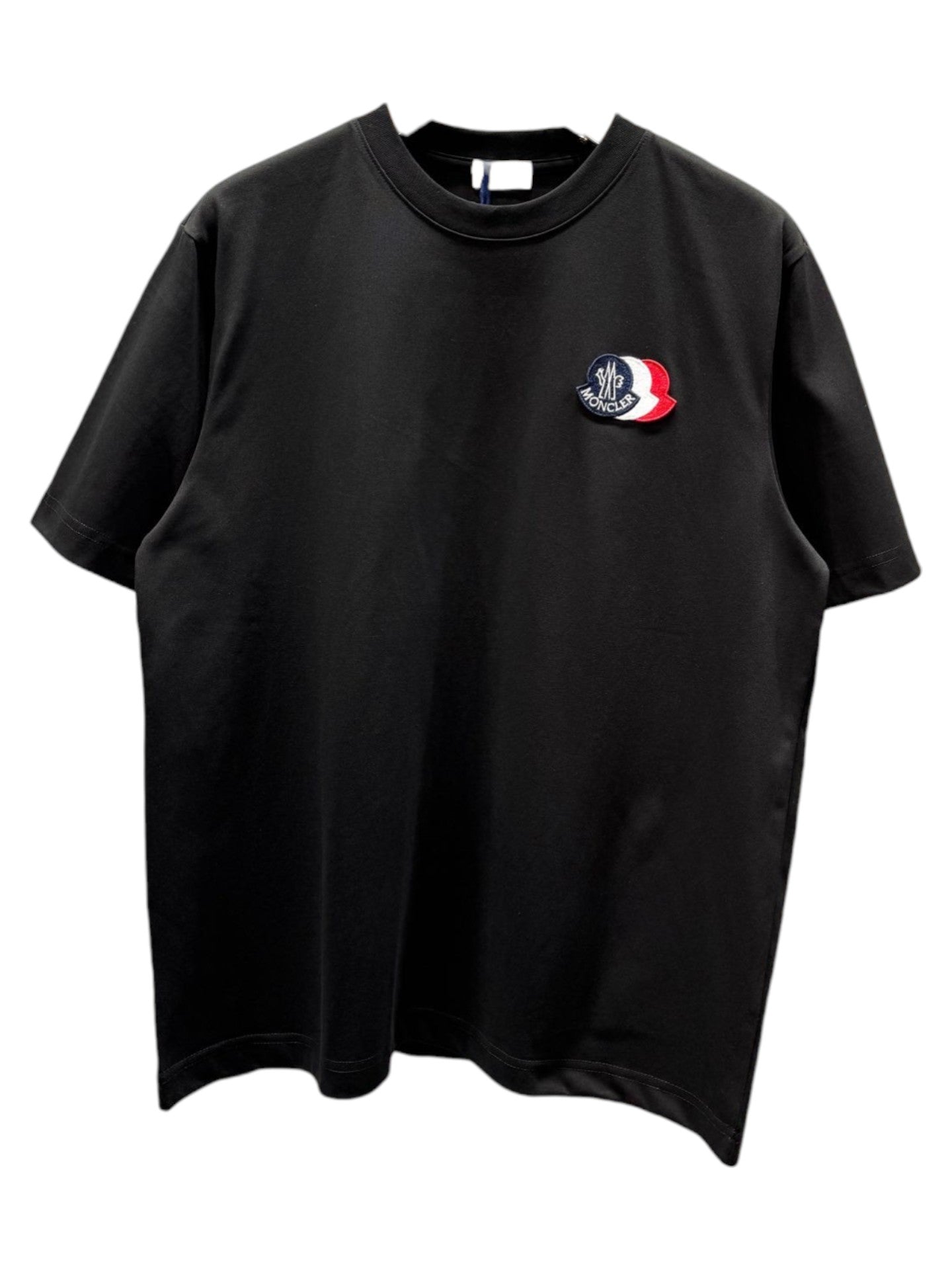 T-shirt triple logo noir Moncler