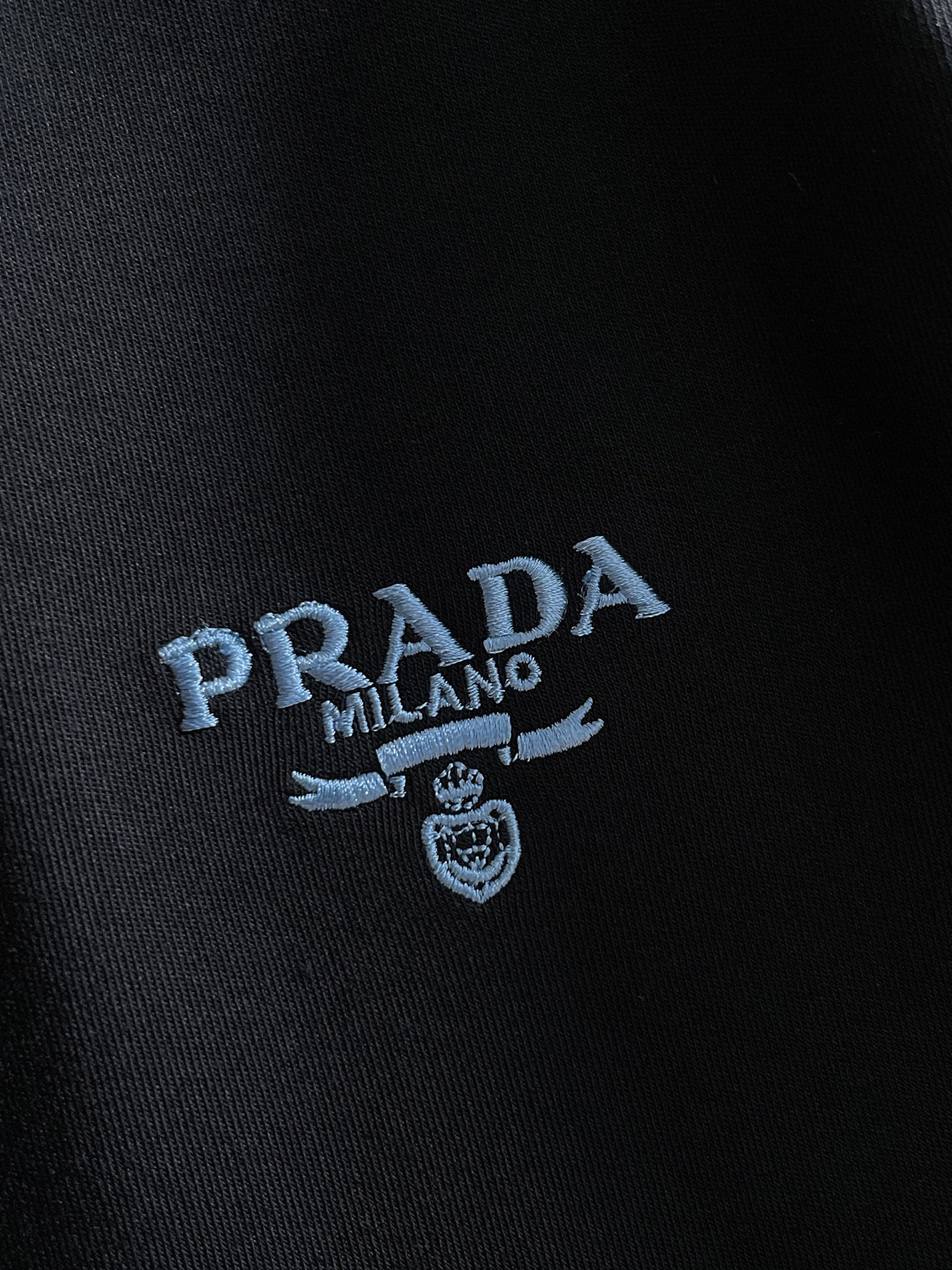 T-shirt manche longue noir Prada