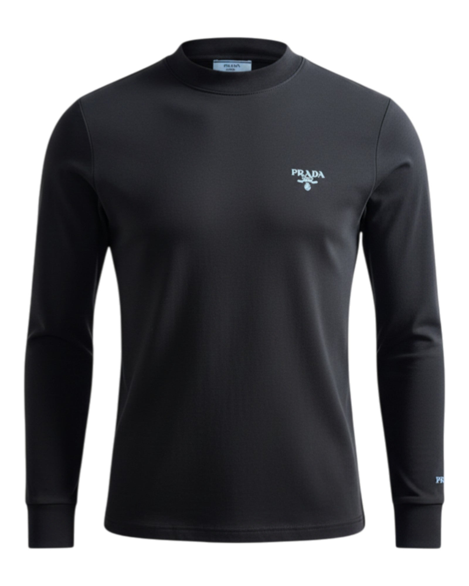 T-shirt manche longue noir Prada