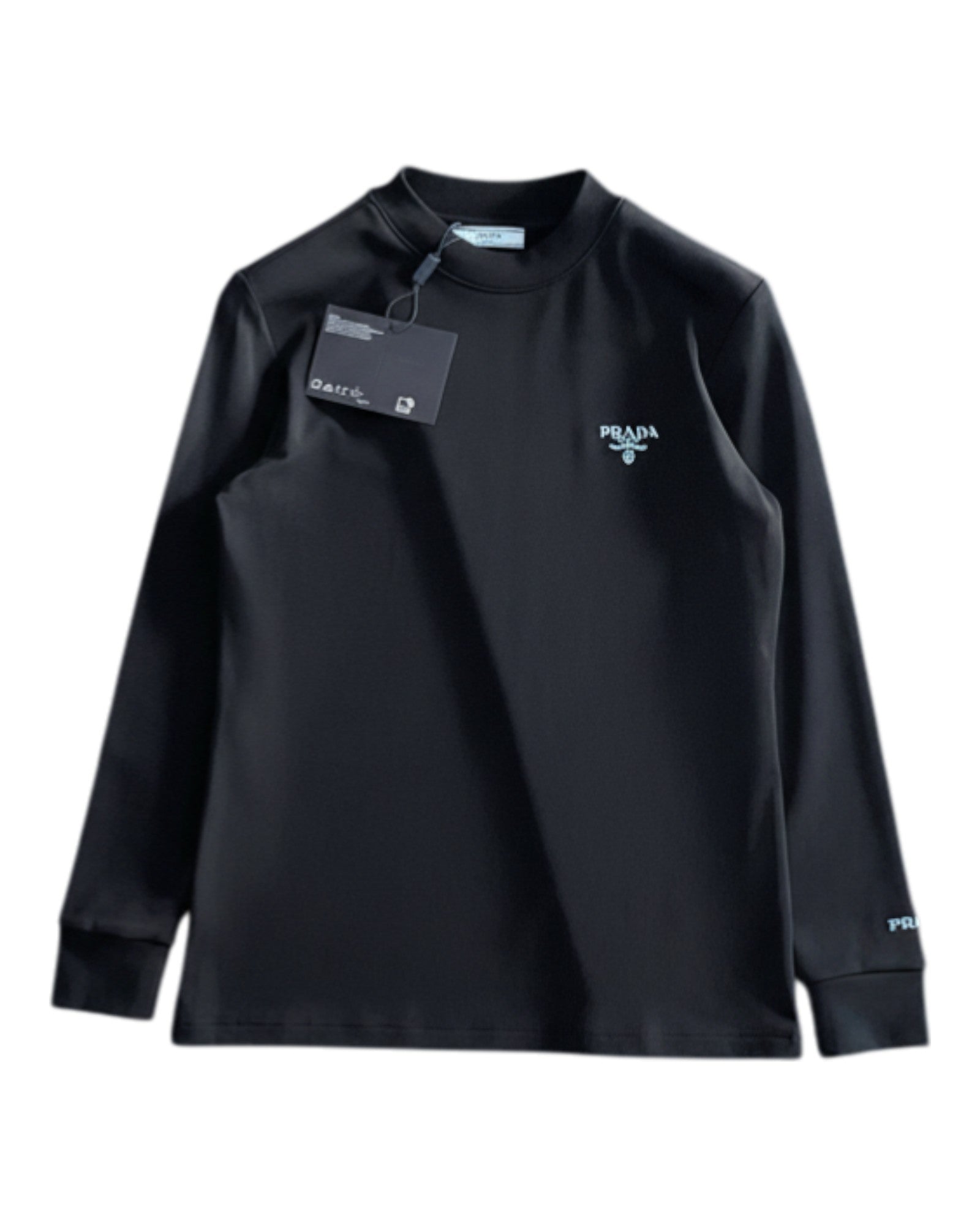 T-shirt manche longue noir Prada