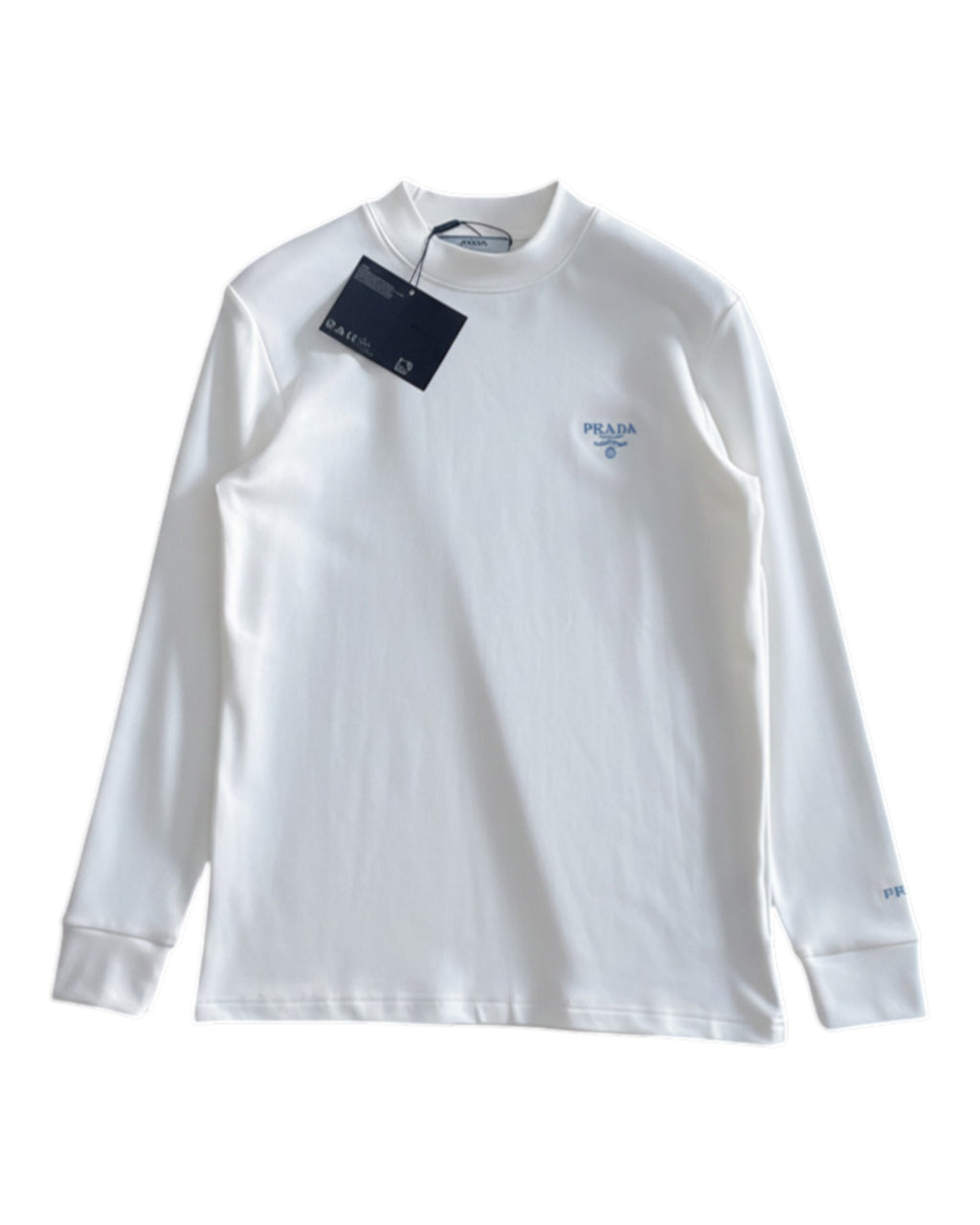 T-shirt manche longue blanc Prada