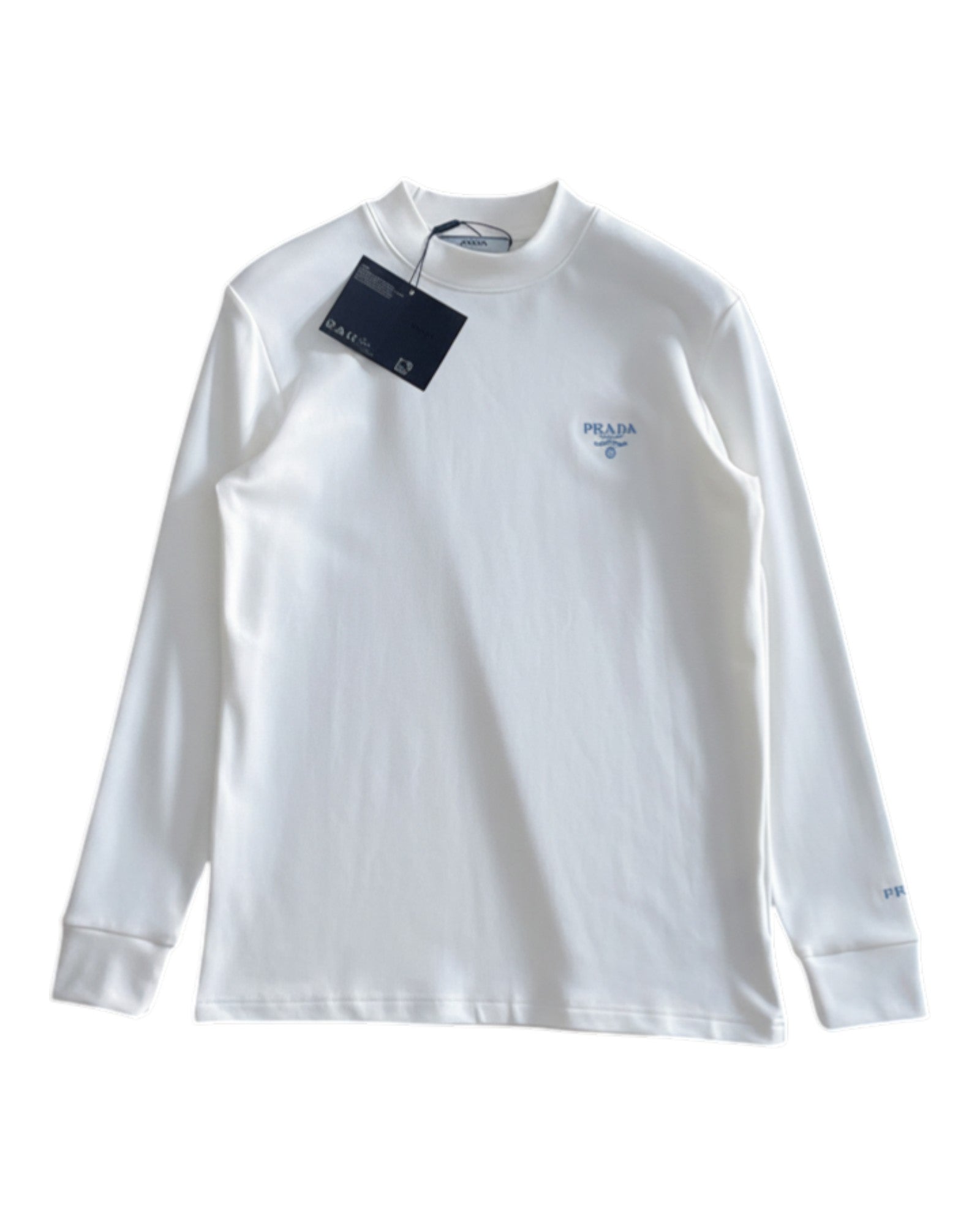 T-shirt manche longue blanc Prada