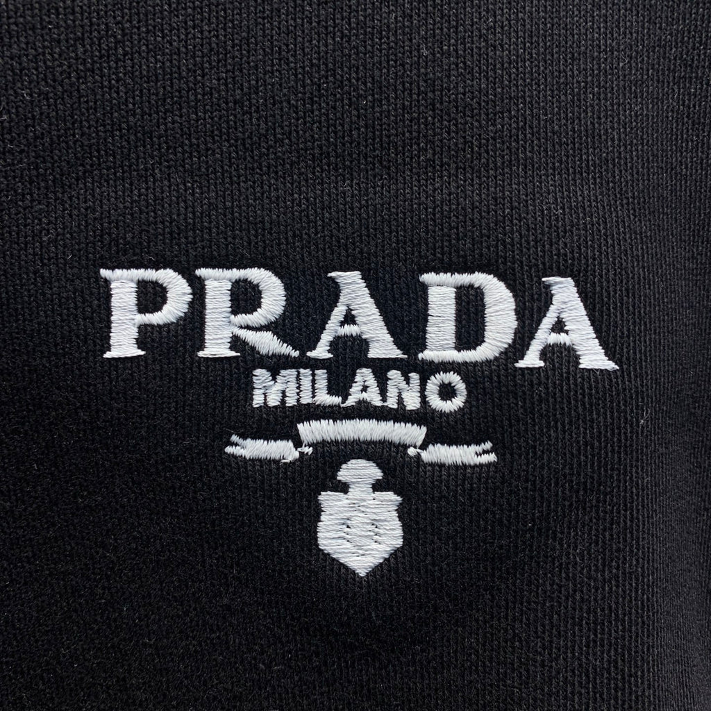 Sweat à capuche noir Prada