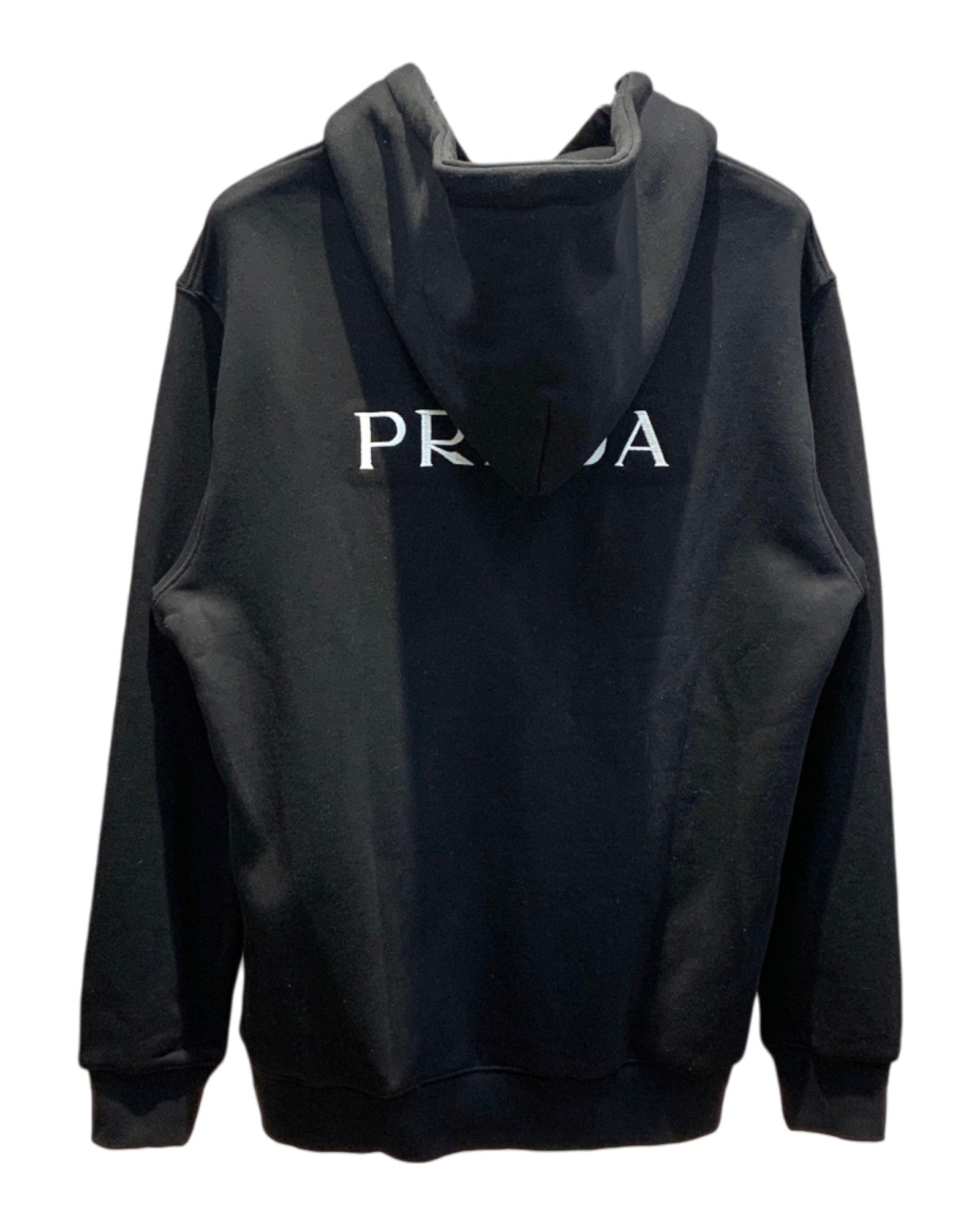 Sweat à capuche noir Prada