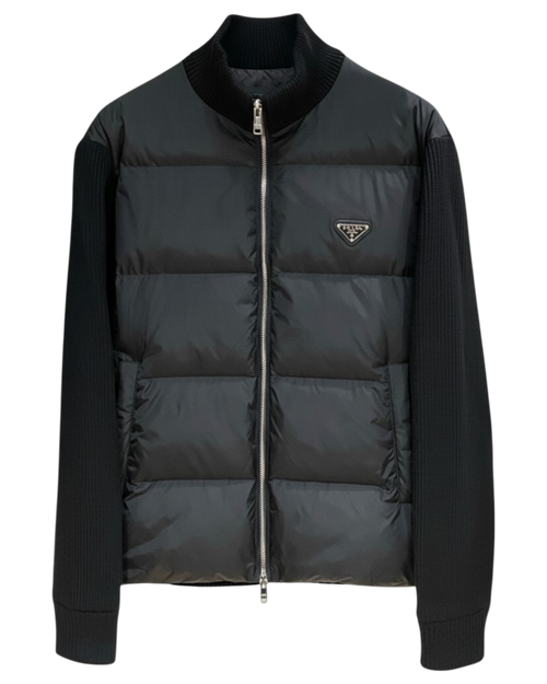 cardigan noir Prada