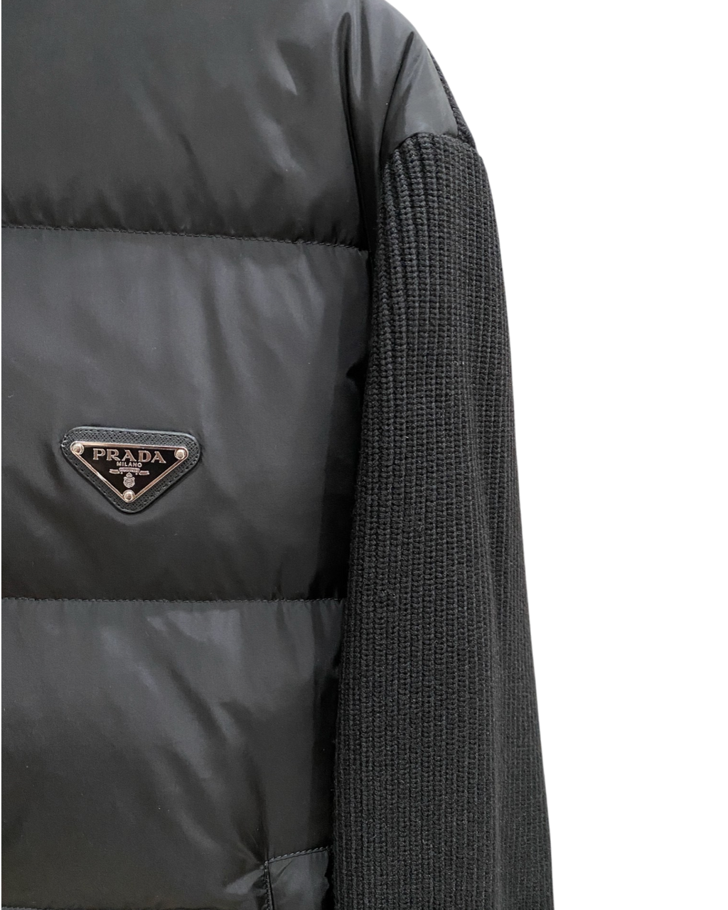 cardigan noir Prada