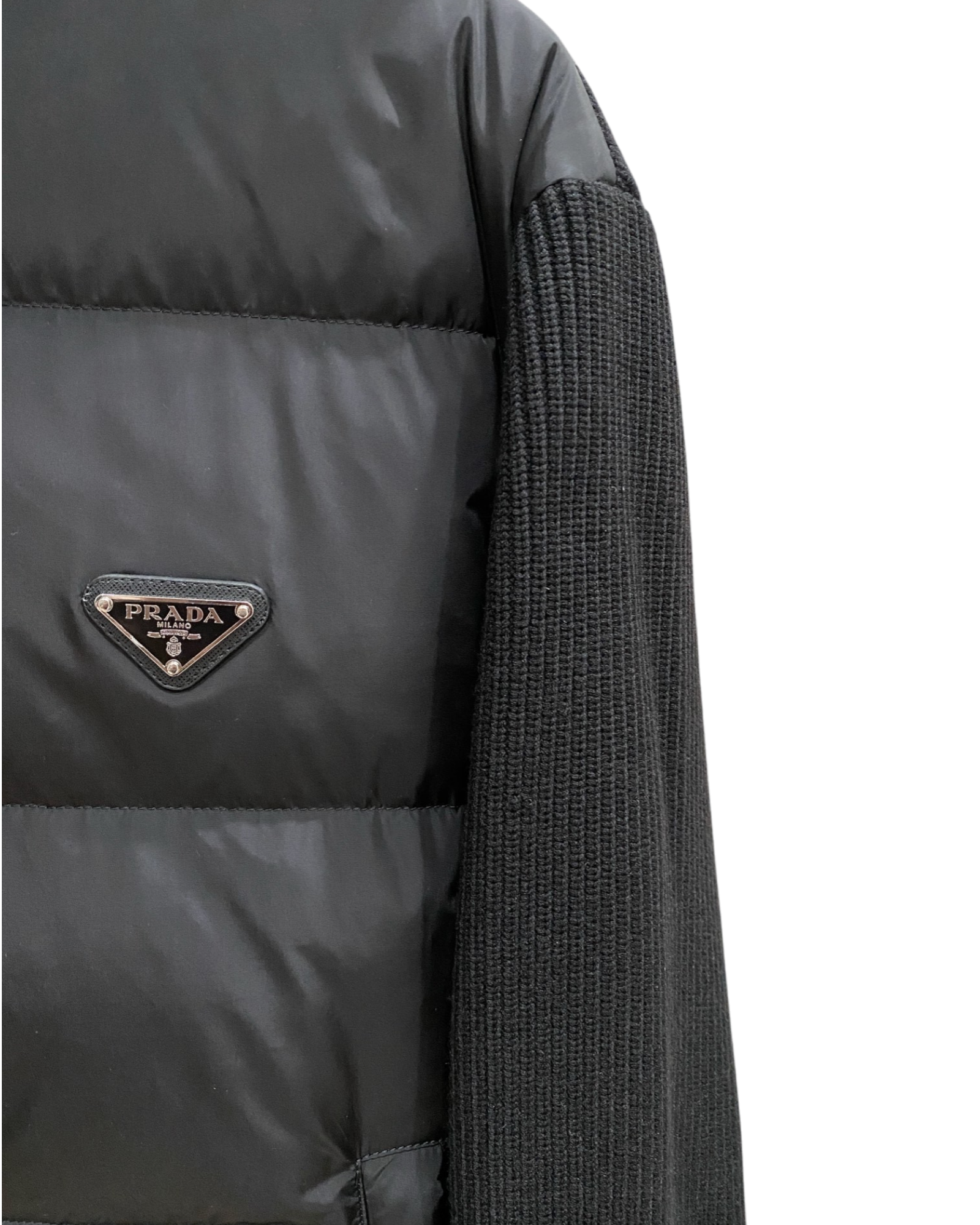 cardigan noir Prada