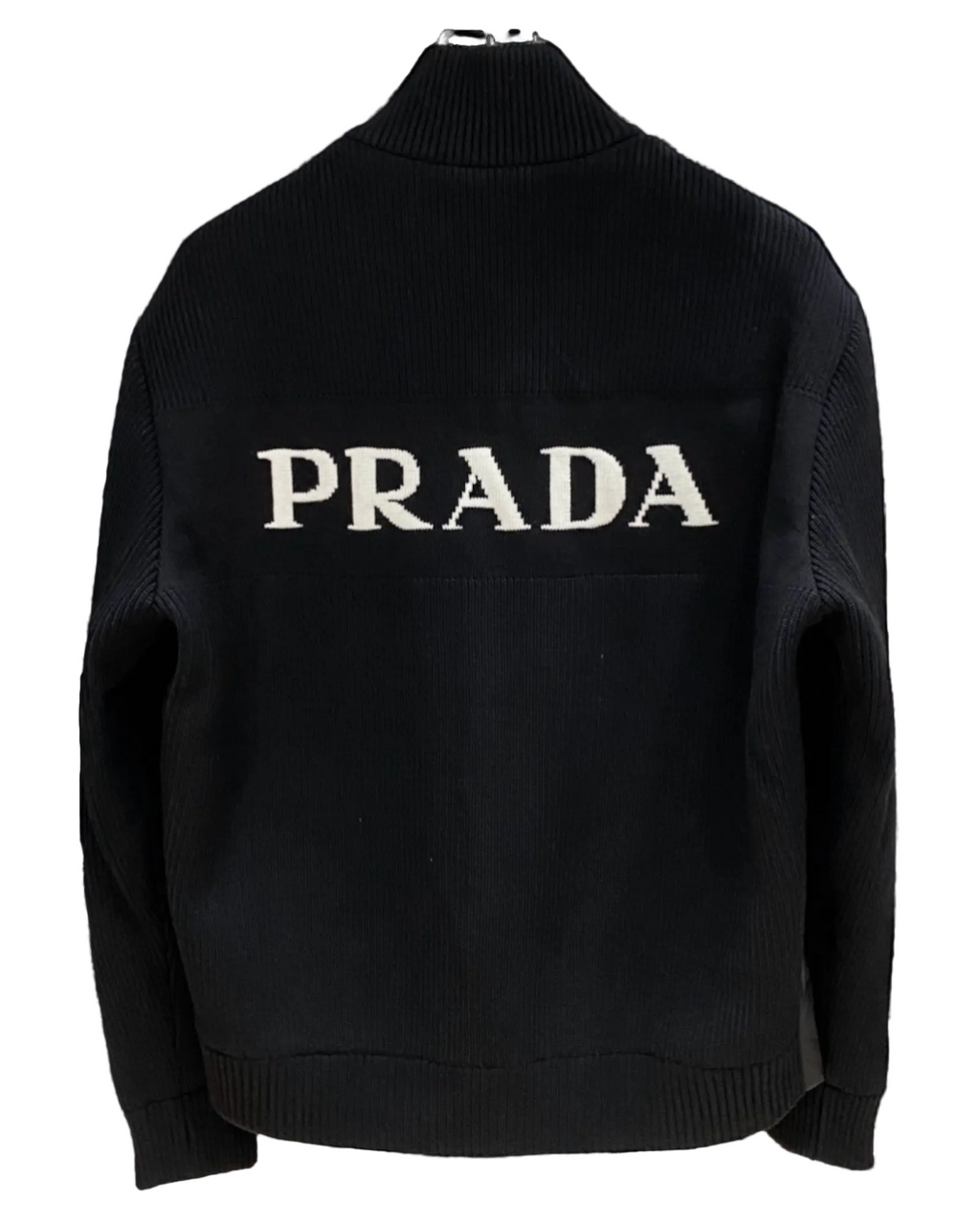 cardigan noir Prada