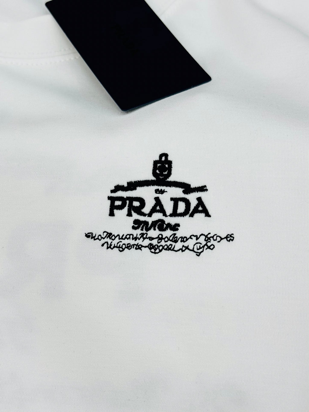T-shirt blanc Prada