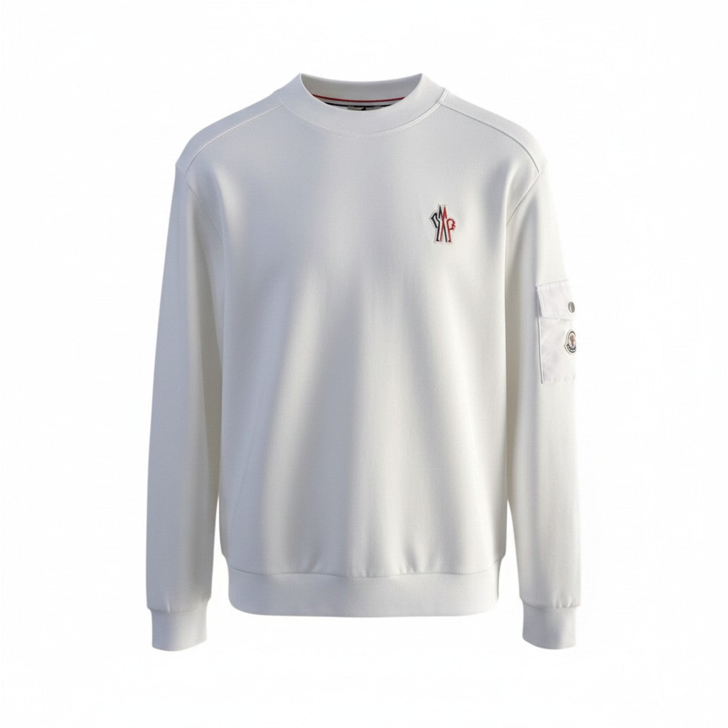 Sweat-shirt blanc Moncler