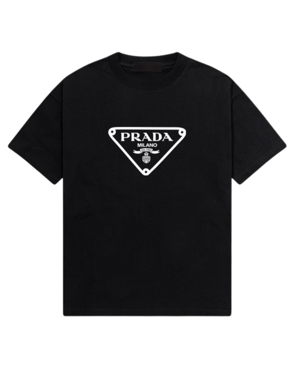 T-shirt noir Prada