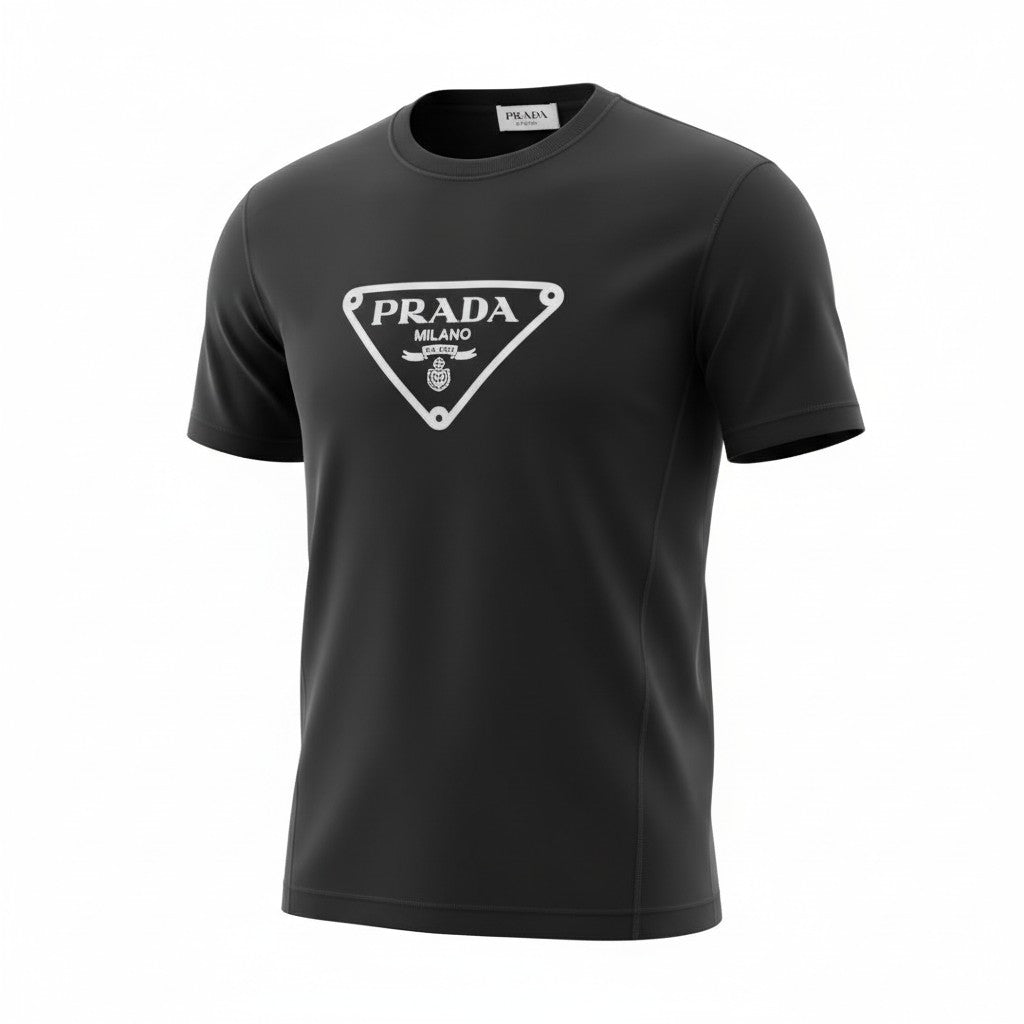 T-shirt noir Prada