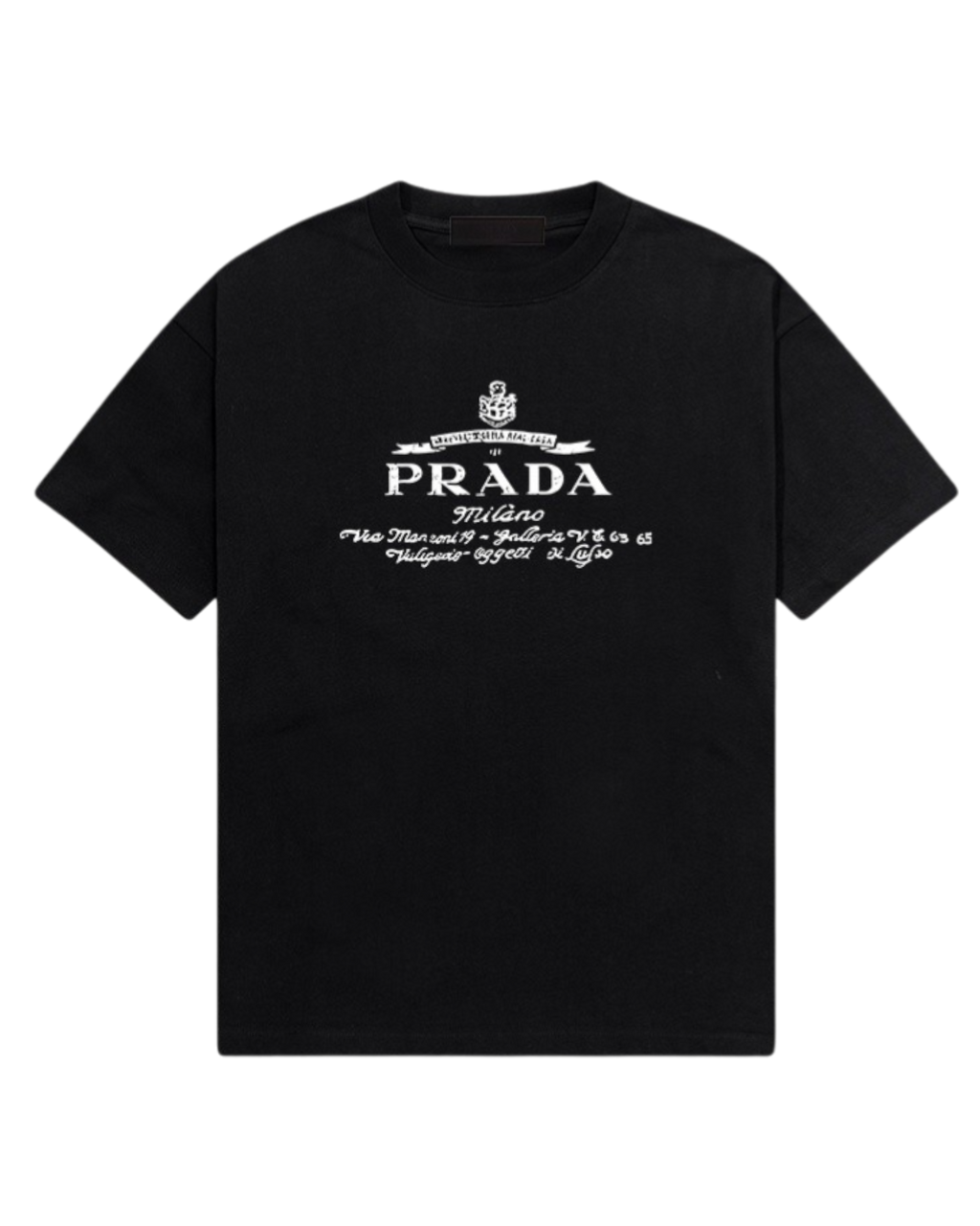 T-shirt noir Prada