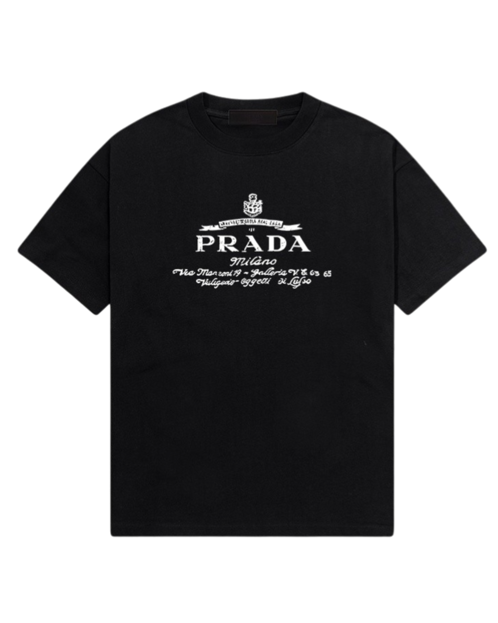 T-shirt noir Prada