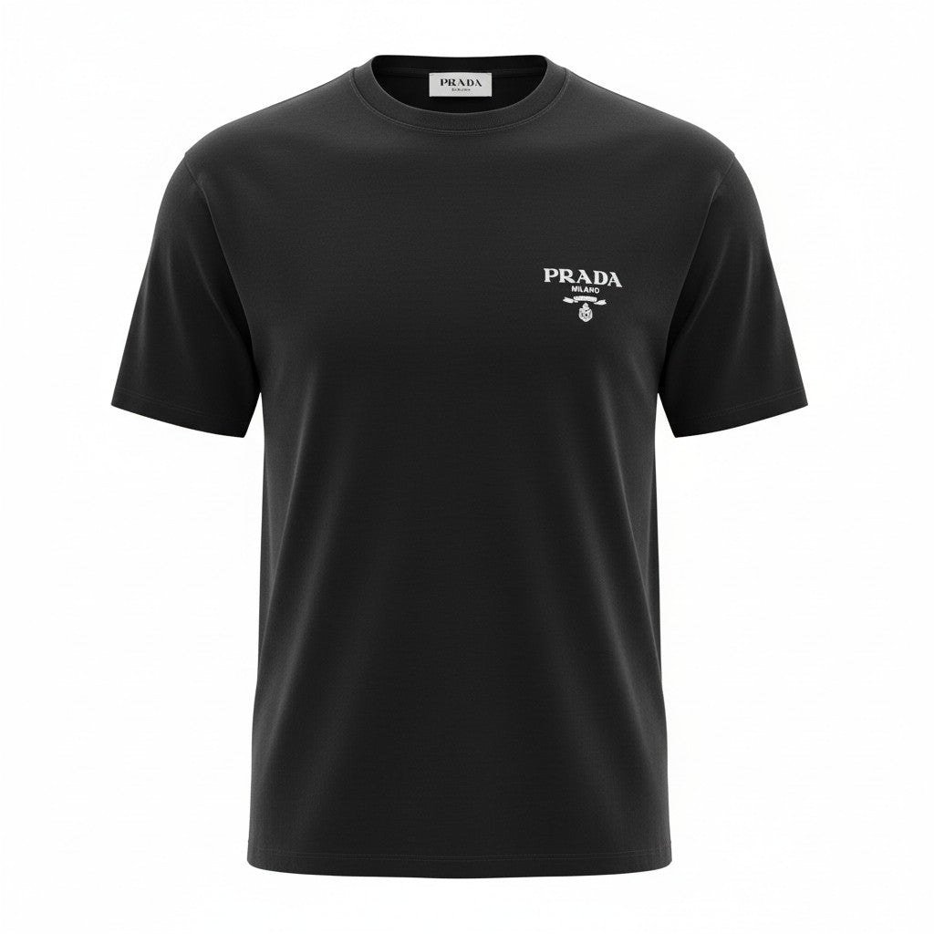 T-shirt noir Prada