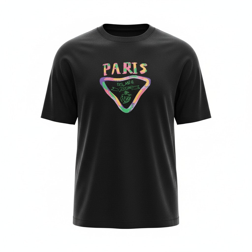 T-shirt noir Prada